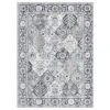 Garvee 3x5'Small Rugs Abstract Rug Non-Slip Front Door Rugs,Washable Rug Distressed Mat Throw Floor Carpet,Graygreen