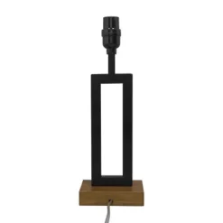 Weston Window Small Lamp Base Black - Threshold™: Modern Rectangle, No Assembly Required, ETL Listed -Interior furniture GUEST 00c0db3b a105 4c2e abb8 feb4044260b3