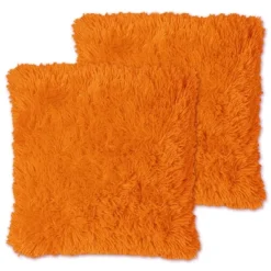 Very Soft & Comfy Plush Long Faux Fur 18" X 18" Throw Pillows 2 Pack -Interior furniture GUEST 00c6692c 6a4c 479f a077 49fc51a52bbe
