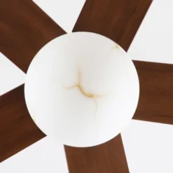 Parrot Uncle 52"Gold Modern Flush Mount Glass LED Ceiling Fan With Remote And Light -Interior furniture GUEST 010b533a 2a96 45ad 8a6e c4b4e6ce90db