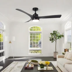 IHOMEADORE 52" Black Modern LED Ceiling Fan With Remote And Light -Interior furniture GUEST 0112bbce d0fe 4553 b281 07d5f399e940