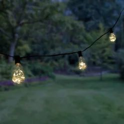 LumaBase Electric Edison String Lights With Warm White Fairy Lights