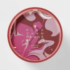 28oz Glass Champagne Candle Light Pink - Opalhouse™ -Interior furniture GUEST 02057e90 68e1 4438 a010 8cbd29d85bc6