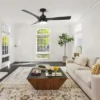 IHOMEADORE 52" Black Modern LED Ceiling Fan With Remote And Light -Interior furniture GUEST 0332fce4 b645 472a 8f9d c5d57ea6daef