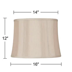 Springcrest Set Of 2 Drum Lamp Shades Taupe Medium 14" Top X 16" Bottom X 12" High Spider With Replacement Harp And Finial Fitting 9 Springcrest Set Of 2 Drum Lamp Shades Taupe Medium 14" Top X 16" Bottom X 12" High Spider With Replacement Harp And Finial Fitting -Interior furniture GUEST 036ce1cb 189a 4e92 a52c a87274f9473b