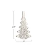 Storied Home Mini Glass Christmas Tree Decor, Clear