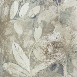 Springcrest 14" Top X 15" Bottom X 10" High X 10 1/2" Slant Print Lamp Shade Replacement Medium White Drum Farmhouse Velvet Leaves Spider Harp Finial