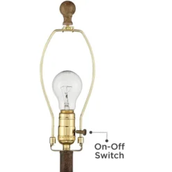 Regency Hill Glenn 27" Tall Urn Farmhouse Rustic Traditional Table Lamps Set Of 2 WiFi Smart Socket Dark Terra Cotta Finish Living Room Bedroom -Interior furniture GUEST 06650e5d 88e9 4c8b 8419 61cc40fb3646