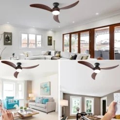 Sofucor 52" Smart Ceiling Fan, Indoor/Outdoor Ceiling Fans With Lights And Remote, Compatible With Alexa/Google/App -Interior furniture GUEST 077b2c7f 7007 4200 8482 01c7d84efe68