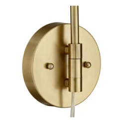 360 Lighting Carla Modern Swing Arm Wall Lamps Set Of 2 Brushed Brass Plug-in Light Fixture Up Down Cylinder Shade For Bedroom Bedside Living Room -Interior furniture GUEST 09179c74 a47d 4321 9d4d 11f0c0c870b4