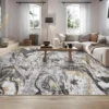 8x10 Rugs Washable Modern - Abstract Grey Area Rug For Living Room, Non-Shedding Low Pile Carpet, Easy Clean -Interior furniture GUEST 09b06171 0b52 4417 bad8 4238a81e3f7a