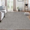 Machine Washable Area Rug 5x7 For Living Room Modern Minimalist Solid Carpet Non-Slip Low Pile Contemporary -Interior furniture GUEST 0a05482b 40d7 471e bd36 578e58e81c18