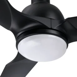 Parrot Uncle 52" Black Indoor Integrated LED Ceiling Fan, Modern -Interior furniture GUEST 0a0bc28e d50e 45c8 89ba f06f4b129472