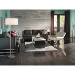 62" Duet Floor Lamp Silver/Ivory - Adesso -Interior furniture GUEST 0adfb4e5 0d4d 428b bc9c 1cc2a820f655