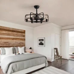 Ludomide Vintage 25" Black Caged Chandelier Ceiling Fan With Lights And Remote For Bedroom 14 Ludomide Vintage 25" Black Caged Chandelier Ceiling Fan With Lights And Remote For Bedroom -Interior furniture GUEST 0b5d26cf c659 4299 8b77 20e22451983a