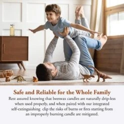 Candle By The Hour 48-Hour Vertical Candle, Eco-friendly Natural Beeswax With Cotton Wick -Interior furniture GUEST 0b5daa8e 0713 4e96 9961 5502df4420ea