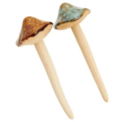 4-Pack Of Outdoor Miniature Ceramic Mushrooms For Garden Planter Decorations, Fairy Figurines For Pots, Outside, Yard, Plant Decor, 5 Inches In Height -Interior furniture GUEST 0ba686ac e09a 4e88 bf65 54934dd8e104