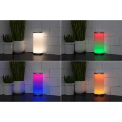 Seasons Color Fusion Lights Table Lamp Silver - Enbrighten: Touch-Controlled, USB Powered, Modern Decor -Interior furniture GUEST 0beddd4d 63e9 485e 9b36 6d1b22cbc60c