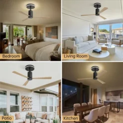 Ceiling Fan With Light & Remote Control Reversible Dimmable Noiseless With 6-Speeds Timer -Interior furniture GUEST 0ce11821 9d85 42df 9b65 0f1621deb83c