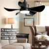 Duclsaty 28" Smart Ceiling Fan With Light, 5 Blades, 3 Colors, 6 Speeds, Remote/APP Control, For Bedroom/Kitchen -Interior furniture GUEST 0d346ab8 0ccb 499b 9998 02c378c062ed