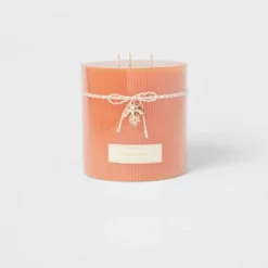 Ribbed Pillar Pumpkin Spice Candle - Threshold™ -Interior furniture GUEST 0d63d7f3 068b 4568 b0aa dd0d0ee144a9