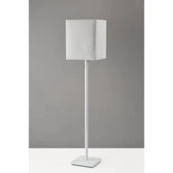 Estelle Floor Lamp Matte White - Adesso -Interior furniture GUEST 0edb2c94 5089 418a b0b8 ae1f547df518