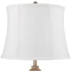 360 Lighting Lynn Country Cottage Buffet Table Lamps 26 3/4" High Set Of 2 Beige Wood White Drum Shade For Bedroom Living Room Bedside Nightstand Kids -Interior furniture GUEST 109b25eb 66f5 4201 adf9 fb781e1a280e