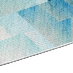 Sussexhome Sea Collection Cotton Heavy Duty Low Pile Area Rug , 2' X 3', Sea Blue -Interior furniture GUEST 10ce559e 8b4f 4ada b934 d37c0b362a60