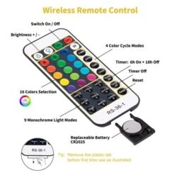 Itopfox Color Changing Fairy String Lights With Remote And Timer, 100 LED USB Silver Wire Starry Fairy Light For Bedroom Party Indoor Decoration -Interior furniture GUEST 11f6c64c 9662 4a0a b05c ae39f5abe773