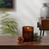 9oz Lidded Amber Glass Jar Crackling Wooden Wick Fennel And Pine Candle - Threshold™ -Interior furniture GUEST 12b52490 9d00 4e2c 8c08 8dca32cfa8c6