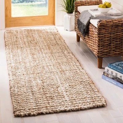 Hilma Solid Woven Fiber Rug Natural - Safavieh 4 Hilma Solid Woven Fiber Rug Natural - Safavieh - Image 2