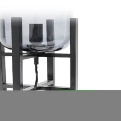 Wood Mounted Table Lamp With Glass Cylinder Shade Smoke - Simple Designs -Interior furniture GUEST 13b7b6c1 9deb 4101 9716 e91a8f3fbbc8