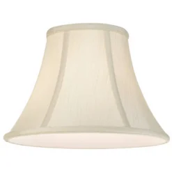 Imperial Shade Creme Small Bell Lamp Shade 6" Top X 12" Bottom X 9" Slant X 8.5" High (Spider) Replacement With Harp And Finial -Interior furniture GUEST 1495f3de 5eb5 4c82 972c 86fcef6d5303