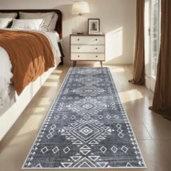 Vintage Rug Bohemian Geometric Area Rug Non Slip Machine Washable Rug -Interior furniture GUEST 1503a2d3 de6e 4b4f 9ae1 7459e484dddc