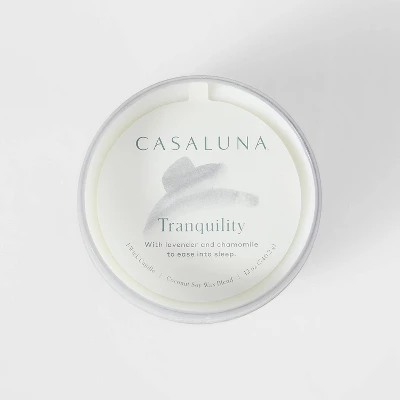12oz Tranquility Fashion Salted Glass Candle Gray - Casaluna™ 4 12oz Tranquility Fashion Salted Glass Candle Gray - Casaluna™ - Image 2