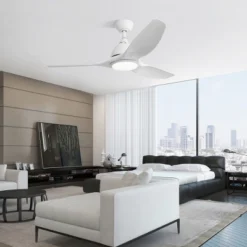 TOBILI 52 Inch Ceiling Fan With Light And 6-speed 3 ABS Fan Blades White For Bredoom Patio -Interior furniture GUEST 16125c62 855c 448d b413 ca3e8b96d57e