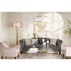 Vienna Full Spectrum Pioggia Chrome Pendant Chandelier 23 1/2" Wide Modern Crystal 5-Light Fixture For Dining Room House Foyer Kitchen Island Entryway -Interior furniture GUEST 16c49be9 0907 41a6 a993 9c9fa7cec1b3