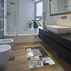 World Rug Gallery Contemporary Abstract Circles Anti Fatigue Standing Mat -Interior furniture GUEST 16cbb584 92bf 44e4 aee2 57153d1d8b02