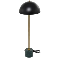 28" X 10" Metal Umbrella Style Desk Lamp With Marble Base - Olivia & May -Interior furniture GUEST 16d5128b 3ed6 4093 aede fca8cefc2b16