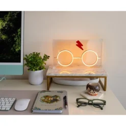 Silver Buffalo Harry Potter Scar And Glasses Neon LED Mood Light | 12 X 7 Inches -Interior furniture GUEST 17cf1507 014e 4a32 8d6c ae4783ec7e48