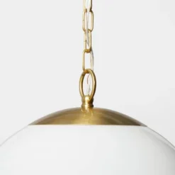 Milk Glass Ceiling Pendant Brass - Threshold™ Designed With Studio McGee -Interior furniture GUEST 183bf4cf 1e46 4f50 816a 5abef6058a88