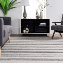 2'6"x6' Striped Kelsi Runner Rug Gray - NuLOOM -Interior furniture GUEST 19a8a64f 306c 483b 86fc a40c32fd4767