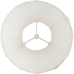 Springcrest Cream Scalloped Gallery Medium Bell Lamp Shade 7" Top X 14" Bottom X 12.5" High (Spider) Replacement With Harp And Finial -Interior furniture GUEST 1a6d95bf f630 4e90 bb0e 7814a159fb0d