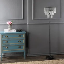 JONATHAN Y Juliette Crystal/Metal Floor Lamp -Interior furniture GUEST 1b082c1e 3513 4a5b 8b91 6d9e10626bfe