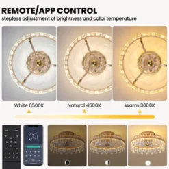 Ludomide 19" Modern Crystal Flush Mount Ceiling Fan With Lights And Remote, Luxury Gold Crystal Cage Low Profile Ceiling Fan For Bedroom 15 Ludomide 19" Modern Crystal Flush Mount Ceiling Fan With Lights And Remote, Luxury Gold Crystal Cage Low Profile Ceiling Fan For Bedroom -Interior furniture GUEST 1b5073d0 ed36 43db aab3 f95a4ceb1cf1