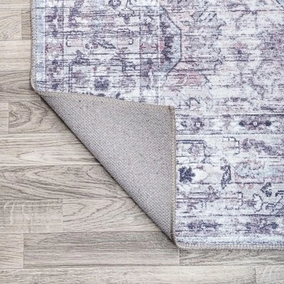 Didim Boho Gray Medallion Washable Area Rug - JONATHAN Y 4 Didim Boho Gray Medallion Washable Area Rug - JONATHAN Y - Image 2