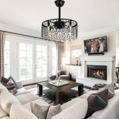 Bella Depot 19" Black Caged Ceiling Fan Light -Interior furniture GUEST 1c68618c 92e1 4bf1 b23b 000fe720617d