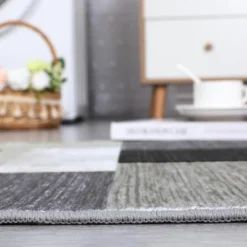 2x6 FT Machine Washable Runner Rug,Modern Geometric Low Pile Non-Slip Hallway, Entryway, Kitchen & Laundry Area Rug, Brown -Interior furniture GUEST 1c6f018b 7d4c 42ed 9a86 f0473d860521