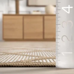 Nuloom Eleanora Trellis 4x6 Jute Indoor Area Rug For Dining Room Rug Neutral Rug Living Room Rug Kitchen, Ivory/Natural -Interior furniture GUEST 1c8abcaa 770a 42d9 ad48 3ebc6f959ff3