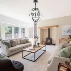 Bella Depot 20" Silver Metal Caged Ceiling Fan With Light And Remote Control -Interior furniture GUEST 1d21537d abf7 40ae a74c 73425149be58